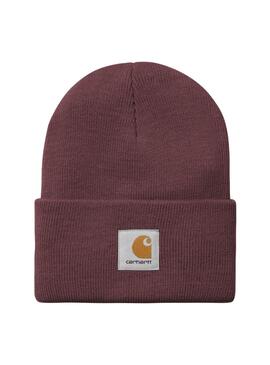 Bonnet Carhartt Watch grenat pour femme et homme