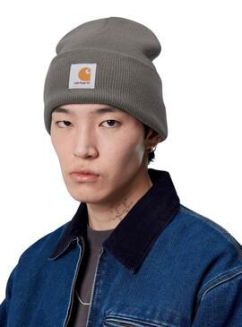 Bonnet Carhartt Watch gris pour femme et homme