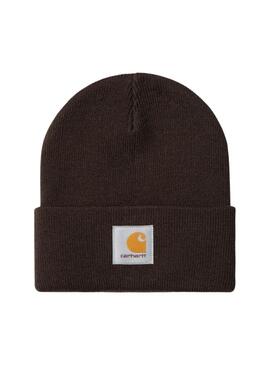 Bonnet Carhartt Watch court marron pour femme et homme.