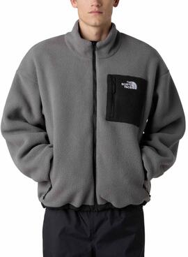 Veste polaire réversible grise pour homme The North Face Yumiori
