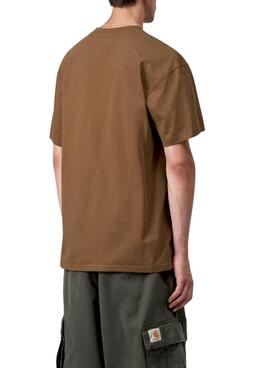 Sweatshirt Carhartt à glissière marron pour homme