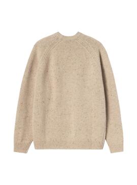 Maillot Carhartt Anglistic beige pour homme