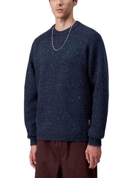 Maillot Carhartt Anglistic bleu marine pour homme