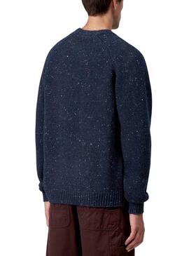 Maillot Carhartt Anglistic bleu marine pour homme