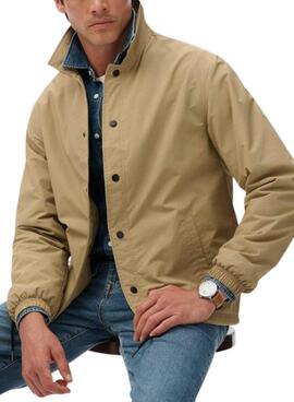 Veste Superdry Nylon Coach camel pour homme