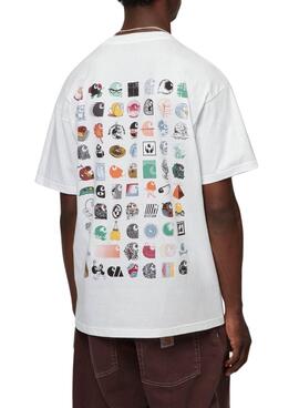 T-shirt Carhartt Logo Archive blanc pour homme