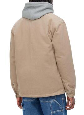 Veste chemise Carhartt Whitsome beige pour homme