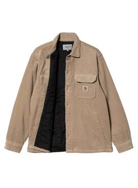 Veste chemise Carhartt Whitsome beige pour homme