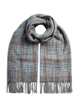 Écharpe Pieces Jofie bleue pour femme