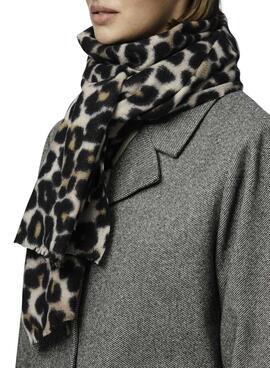Écharpe Pieces Pcjorna imprimé léopard pour femme