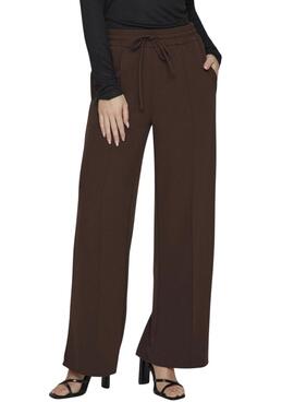 Pantalon Vila Viclua marron pour femme