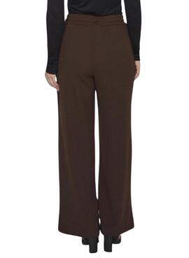 Pantalon Vila Viclua marron pour femme