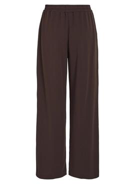 Pantalon Vila Viclua marron pour femme