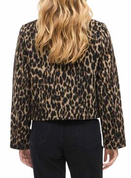 Veste Vila Visimba imprimé léopard pour femme