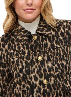 Veste Vila Visimba imprimé léopard pour femme