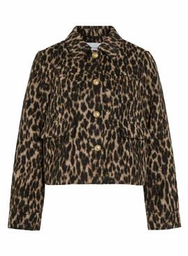 Veste Vila Visimba imprimé léopard pour femme