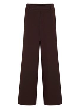 Pantalon Vila Vivarone marron pour femme