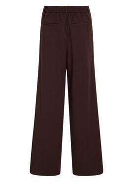 Pantalon Vila Vivarone marron pour femme