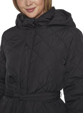 Manteau matelassé Vila Vikante Quilted noir pour femme