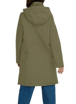Parka Only Kara verte pour femme