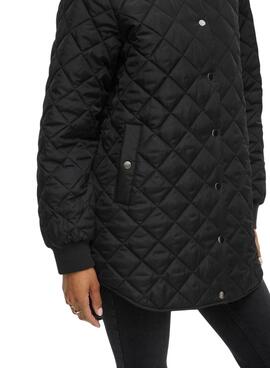 Manteau matelassé noir Vila Vitate pour femme
