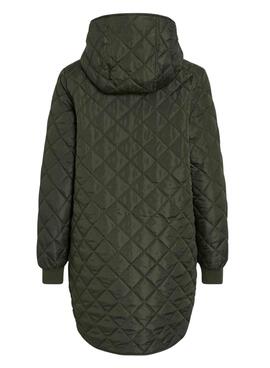 Manteau matelassé Vila Vitate vert pour femme
