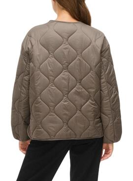 Veste matelassée grise pour femme de Vila Vidune.