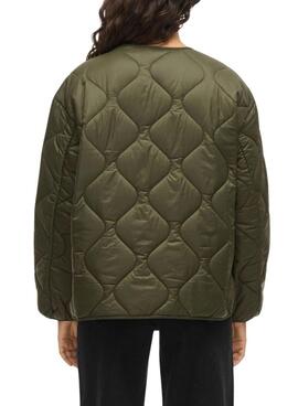 Veste matelassée verte pour femme de Vila Vidune