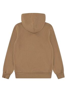 Sweat à capuche Levis Batwing beige pour enfant