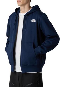Sweatshirt The North Face Dome Full Zip bleue pour homme