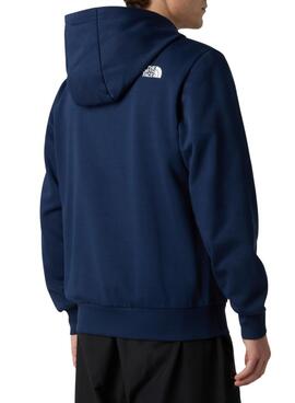 Sweatshirt The North Face Dome Full Zip bleue pour homme
