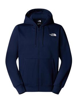 Sweatshirt The North Face Dome Full Zip bleue pour homme