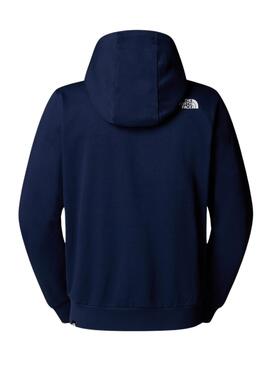 Sweatshirt The North Face Dome Full Zip bleue pour homme