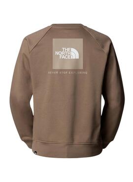 Sweat à capuche The North Face Box marron pour homme