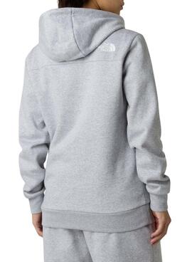 Sweat à capuche The North Face Dome gris pour femme