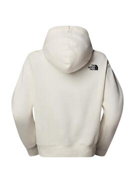 Sweat à capuche The North Face Essential Crop blanc pour femme