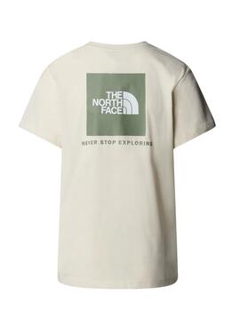 T-shirt The North Face Box beige pour femme