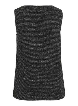 Top Vila Vimirno boucle noir pour femme