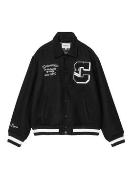 Veste de sport Carhartt World Class Varsity noire pour homme