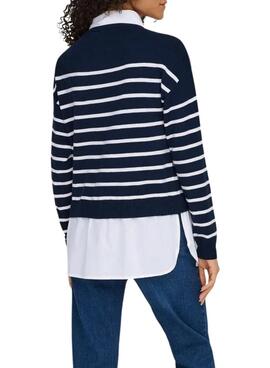 Maillot avec chemise Only Payson bleu pour femme.