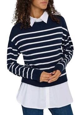 Maillot avec chemise Only Payson bleu pour femme.