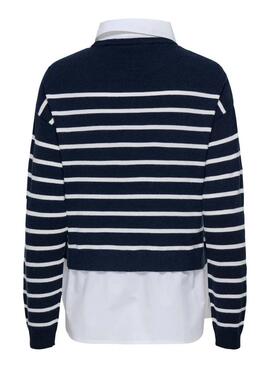 Maillot avec chemise Only Payson bleu pour femme.