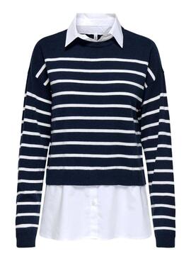 Maillot avec chemise Only Payson bleu pour femme.