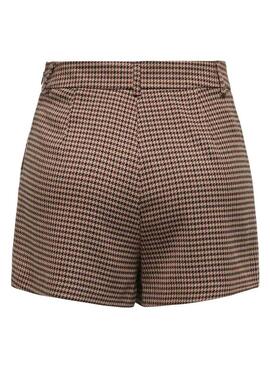 Jupe-short Only Lettie marron pour femme.