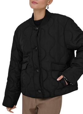 Veste Cazadora Only Salsa noire pour femme