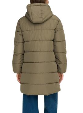 Manteau matelassé Only Clair vert pour femme