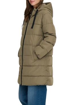 Manteau matelassé Only Clair vert pour femme