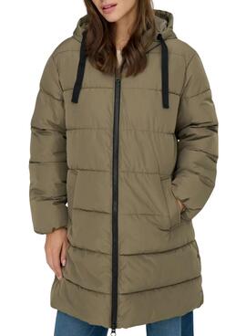 Manteau matelassé Only Clair vert pour femme
