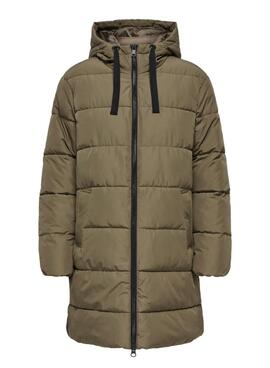 Manteau matelassé Only Clair vert pour femme