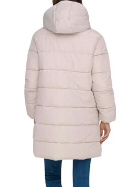 Manteau matelassé Only Clair blanc pour femme
